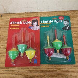 Bubble Lights 2 Pack Replacement Bulbs One Glitter pack one bubble light